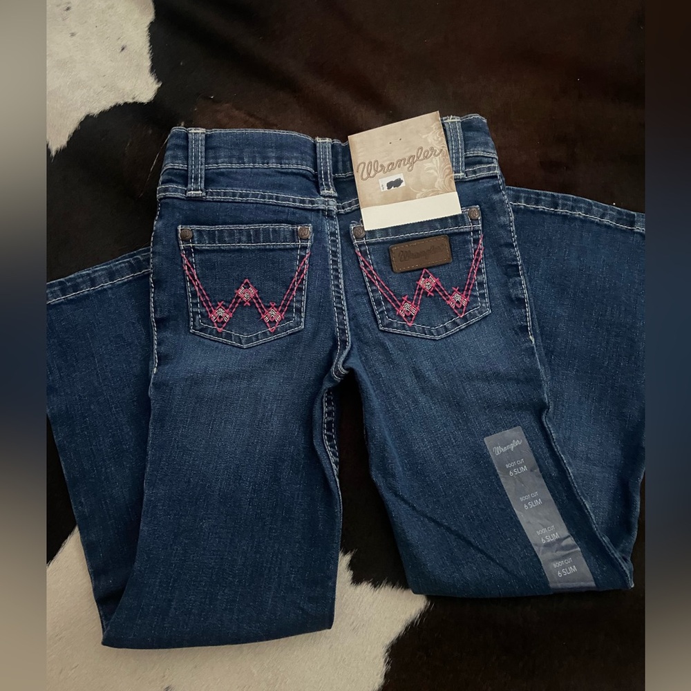 Wrangler 6 slim girls jeans nwt